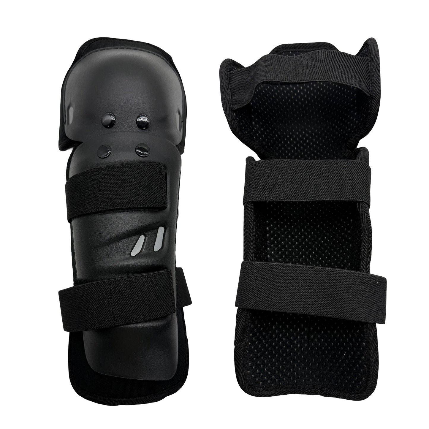4Pcs Motorcycle  Elbow Pads Protection Motocross Racing Knee Shin Guards Protective Gear for Adults black