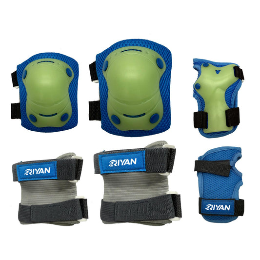 Kids Skating Protection Kit 3 Pack Protective Gear semi-transparent