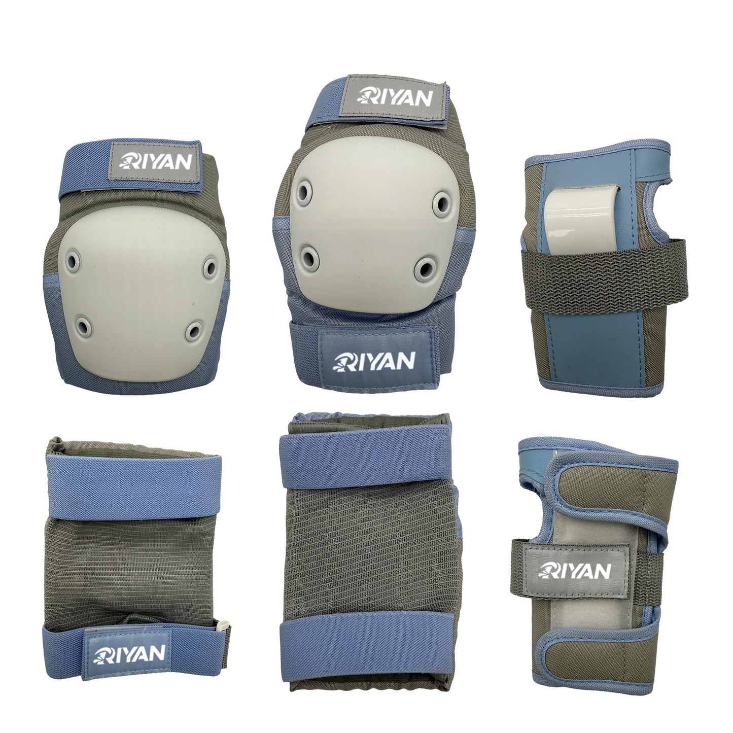 Knee Pads Elbow Pads Wrist Guards Set for Inline Skating, Skateboarding, Roller Derby and BMX Ride.