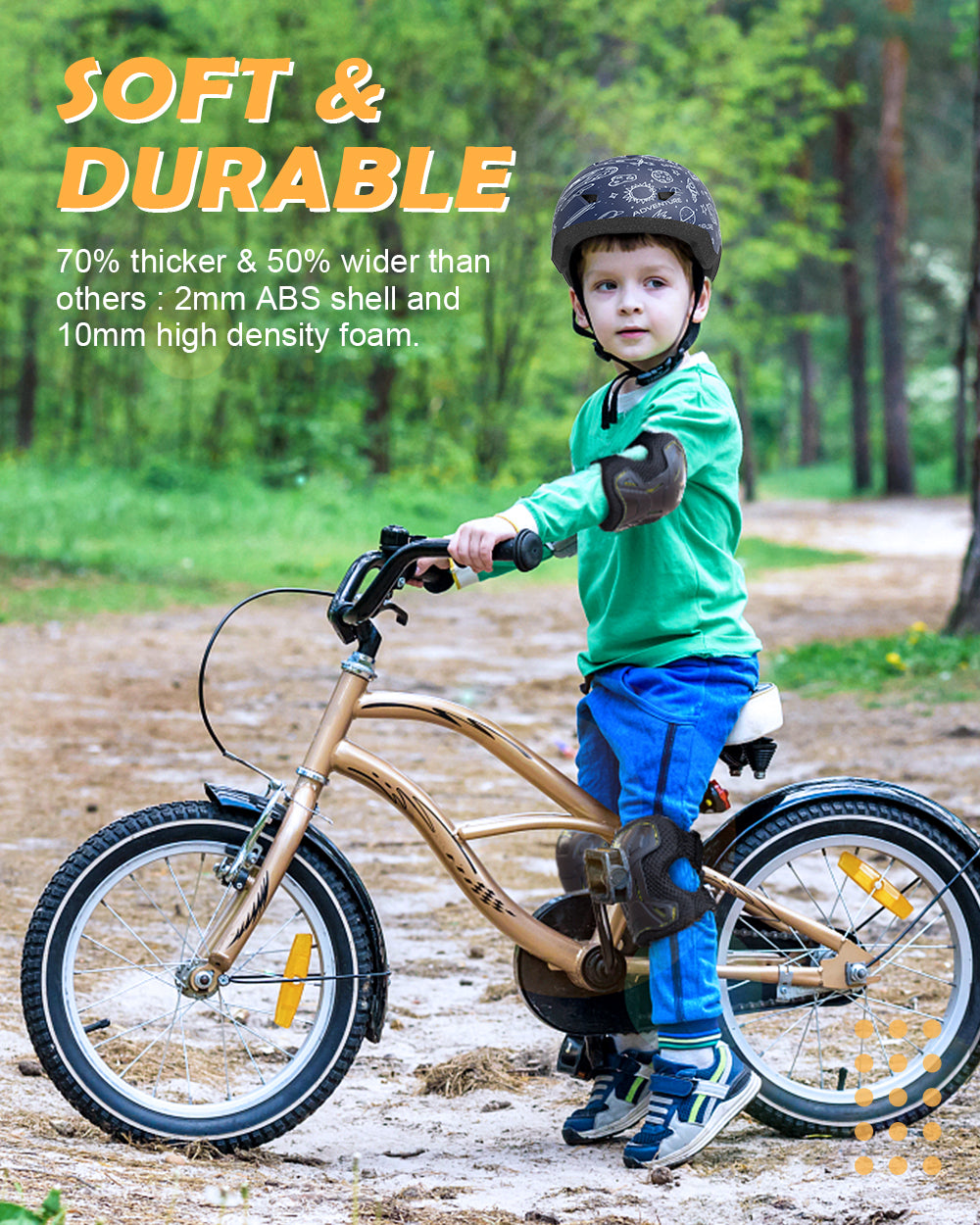Knee Pads for Kids, Skate Pads Protective Gear Set