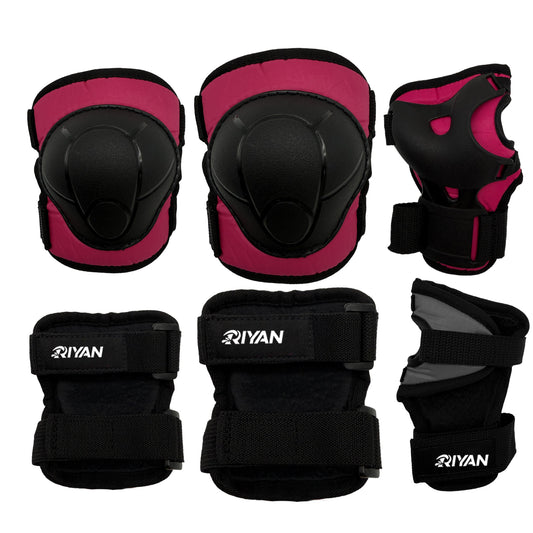 Kids Skating Protection Kit 3 Pack Protective Gear pink color for beginner