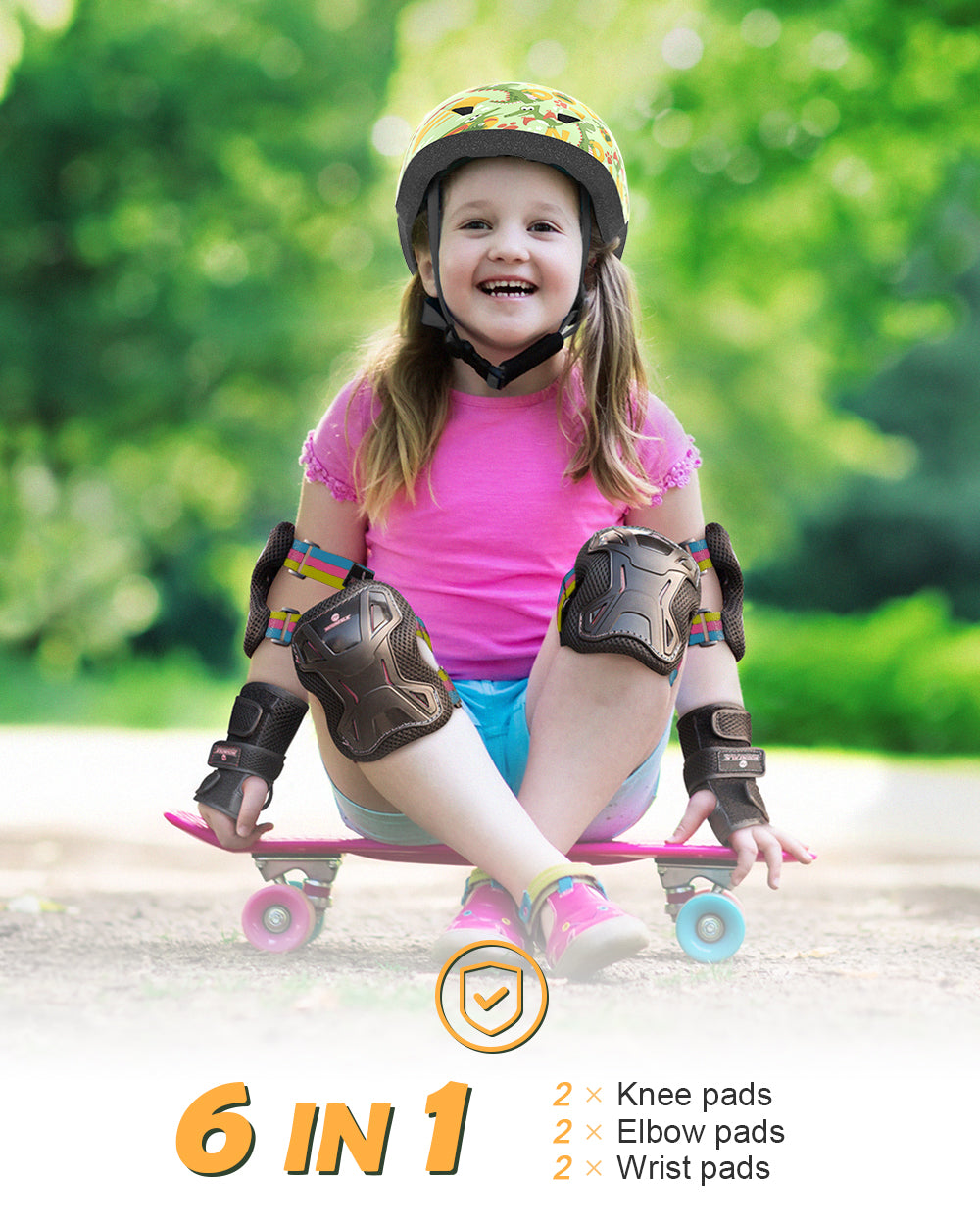 Knee Pads for Kids, Skate Pads Protective Gear Set