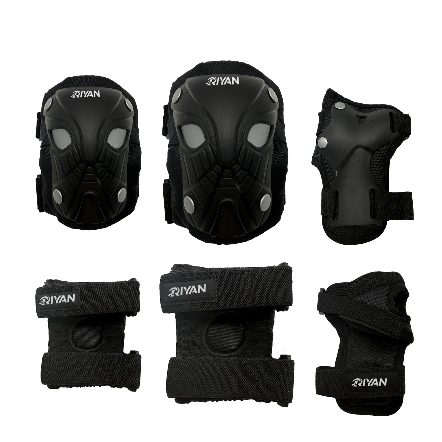 Kids Skating Protection Kit 3 Pack Protective Gear semi-transparent