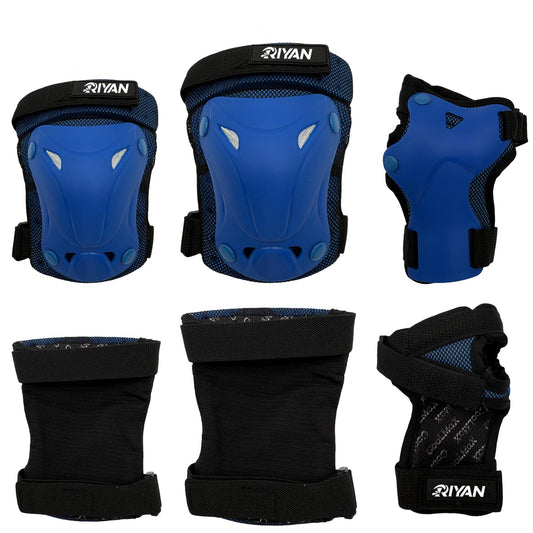 Roller Skating Pads Set Knee Pads Elbow Pads And Wrist Guards kids and  Adult reflective